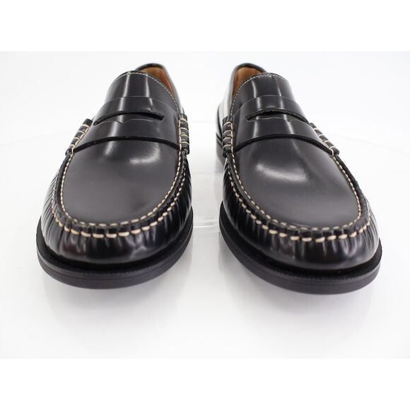 Hugo Boss Lycia Penny Loafer Size 42 EU 12 US Black Patent Leather Slip On Shoes - Picture 2 of 12